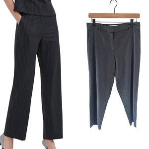 M.M. Lafleur Black & White Pin Stripe Trousers